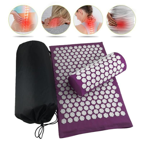 Lotus Acupressure Mat Cushion Pillow Yoga Stress Relief Relaxation F01 Massagers