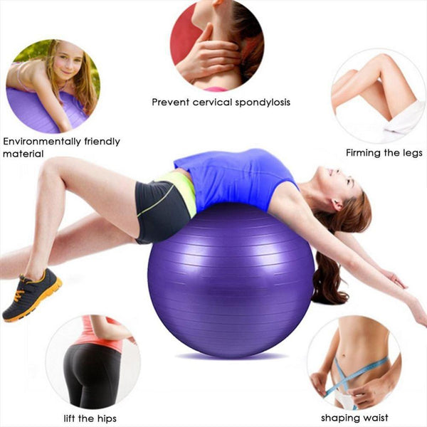 55Cm Yoga Ball Home Fitness Pilates Gym Exercise Workout