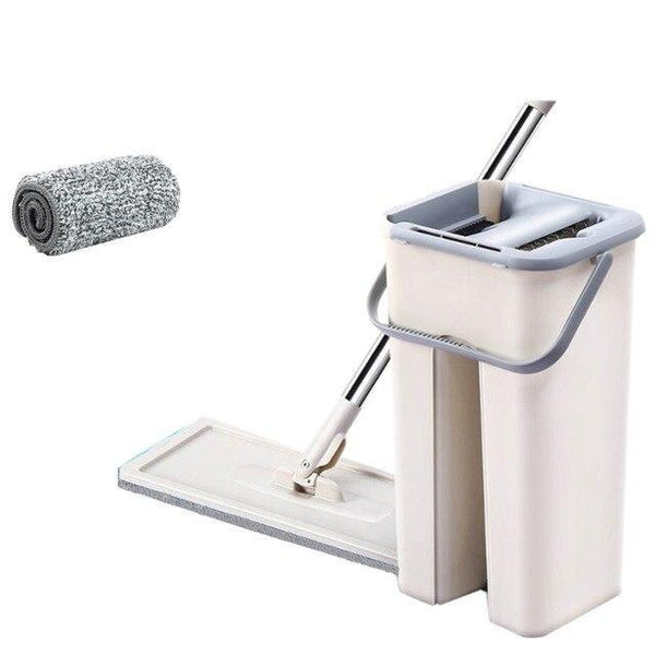 Microfibre Mop With Long Handle Cleaning Drying Bucket Mops Brooms & Scrubbers