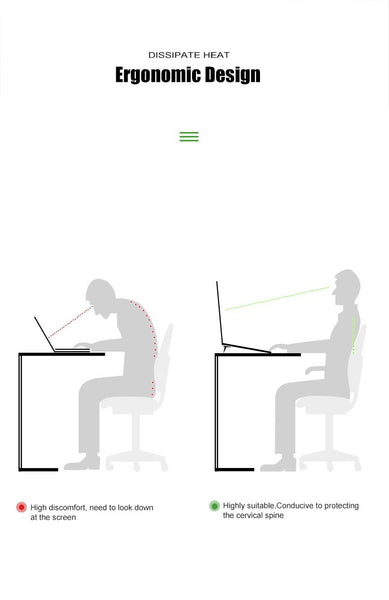 Mini Laptop Notebook Stand Ergonomic Office Accessories Stands Holders & Car Mounts