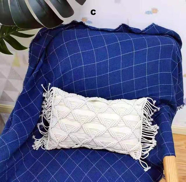 Macrame Fringe Pillow Cushion Cover Boho Home Decor