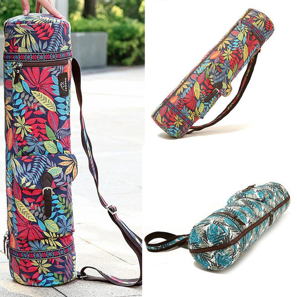 Portable Adjustable Strap Shoulder Yoga Mat Bag Pilates Fitness Exercise Equipment