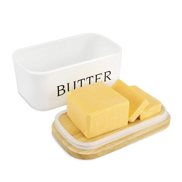 Nordic Ceramic Butter Dish With Lid Knife Butter Dishes