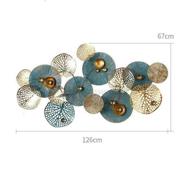 French Style Wall Decoration 3D Iron Art Hanging Dcor Sculptures & Figurines