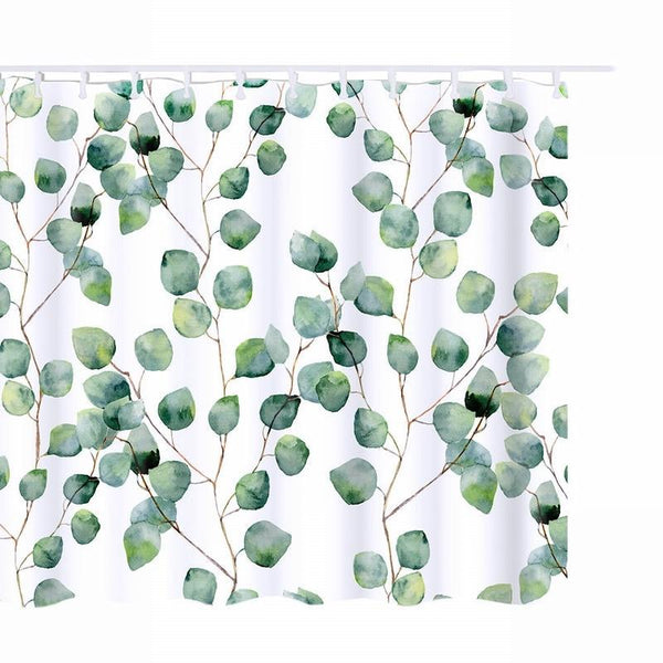Watercolor Eucalyptus Shower Curtain Shower Curtains