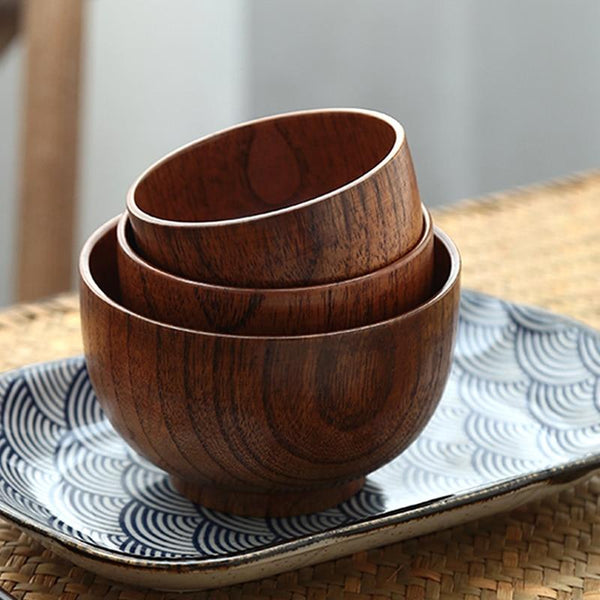Modern Eco Friendly Japanese Inspired Wooden Bowls
