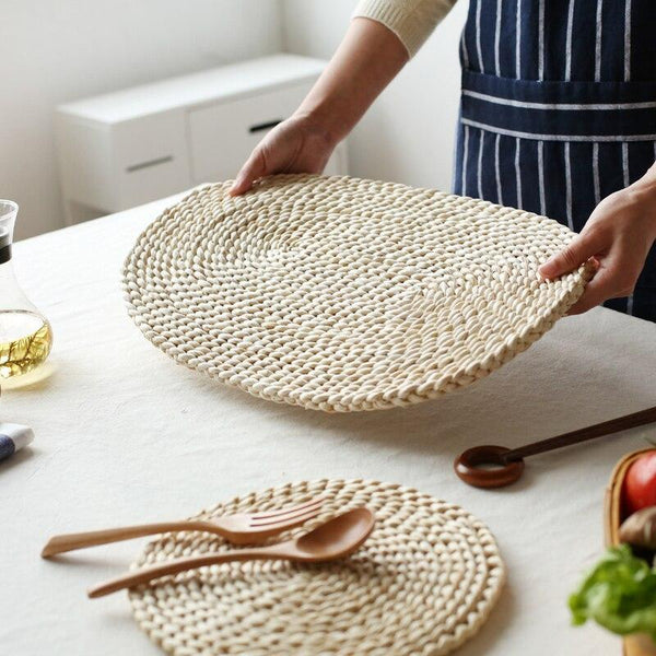 Round Woven Coasters Placemats