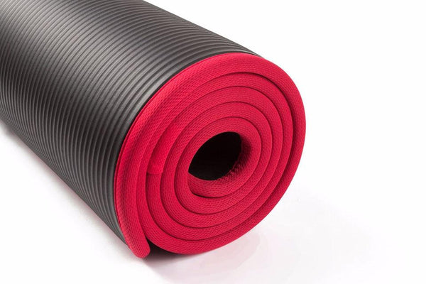 Black Yoga Mat Exercise Floor Mats Gym Judo Gymnastics Pilates Fitness Training Mats & Non Slip Towels
