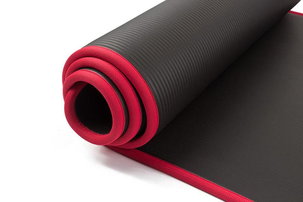 Black Yoga Mat Exercise Floor Mats Gym Judo Gymnastics Pilates Fitness Training Mats & Non Slip Towels