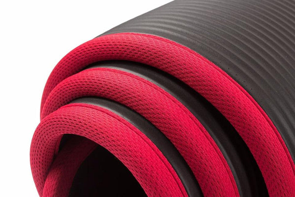 Black Yoga Mat Exercise Floor Mats Gym Judo Gymnastics Pilates Fitness Training Mats & Non Slip Towels