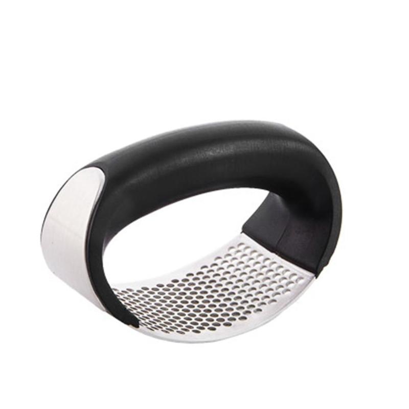 Stainless Steel Garlic Masher Press Household Manual Curve Fruit Vegetable Garlic Presses