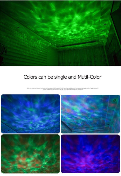 Ocean Wave Projector Led Night Light Usb Remote Control Night Lights