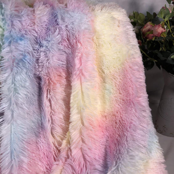 Colourful Rainbow Plush Super Soft Blanket Winter Warmers Blankets