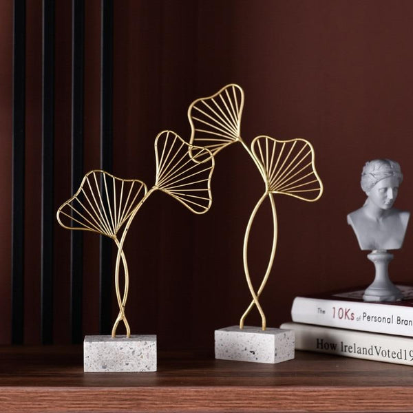 Gingko Leaves Sculpture Decor Sculptures & Figurines