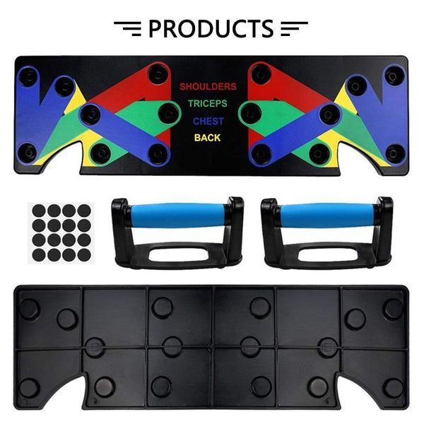 Foldable Push Up Board Fitness Workout Train Gym Exercise Pushup Stands Push Up Stands