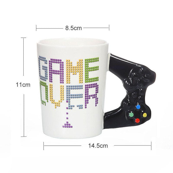 3D Game Controller Over Coffee Mug Gamer Novelty Gift Mugs