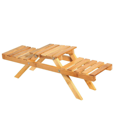 Bamboo Plant Flower Shelf Stand Indoor Or Outdoor Pot Rack Holder Decor Plant Stands