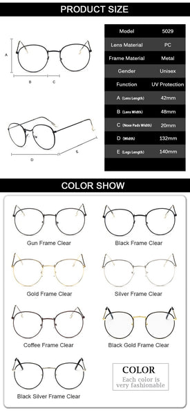Blue Light Computer Glasses Anti Glare Eyeglasses Frame Women Eyeglass Frames