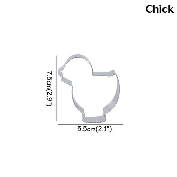 Easter Eggs Rabbit Chick Carrot Stainless Steel Baking Tools Cookie Cutters