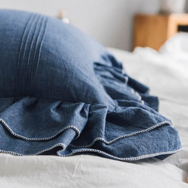 Cushions & Decorative Pillows Frill Cushion Cover Simple Home Decor