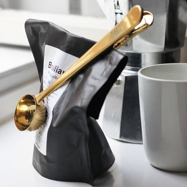 Polished Coffee Clip Scoop