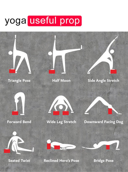 2 / Pcs Eva Yoga Block With Pilates Flexibility Stretching Strap Fitness Yoga Props