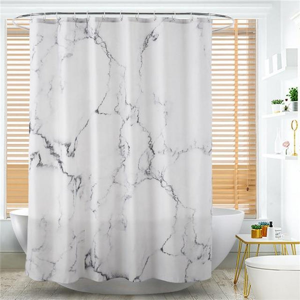 White Marble Shower Curtain Shower Curtains