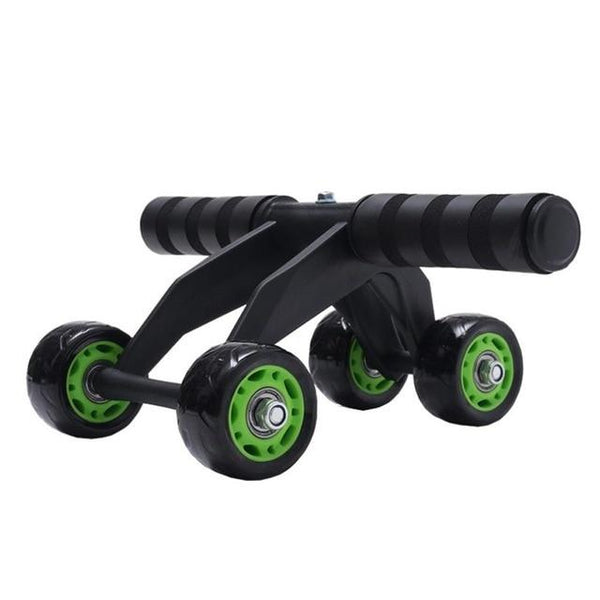 4 Wheel Ab Roller Abdominal Power Home Gym Fitness Exercise Equipment