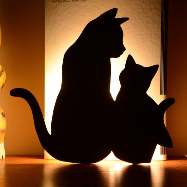 Cute Cat Wall Led Motion Sensor Lamp Smart Night Light Night Lights