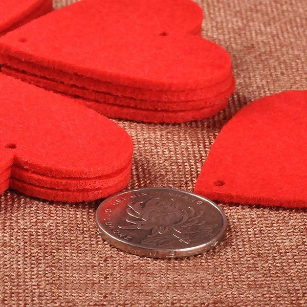 Romantic Diy Red Love Heart Garlands 16 Hearts With Rope Decorations Flowers Petals & Garlands