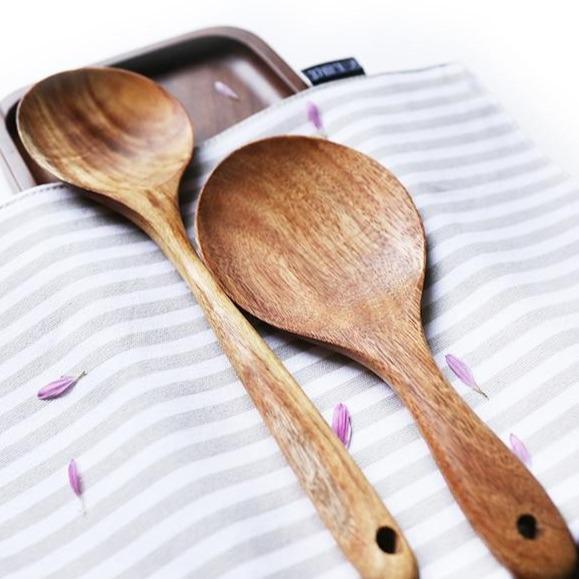 Rustic Country Teak Kitchen Tools Cooking Utensils