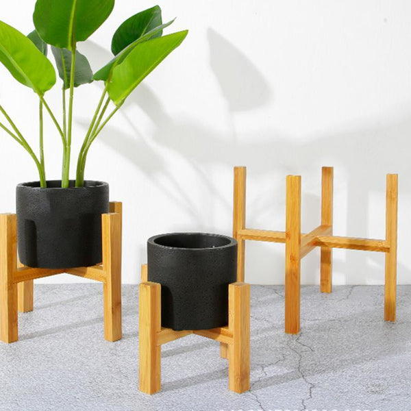 Bamboo Pot Holder Indoor Plant Stand Home Decor