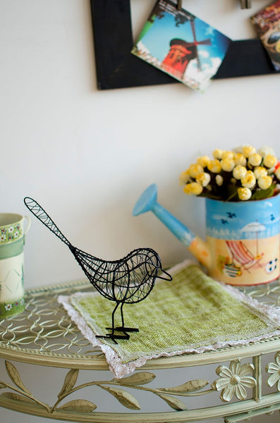 Modern Iron Metal Bird Figurine Sculpture Decor Sculptures & Figurines