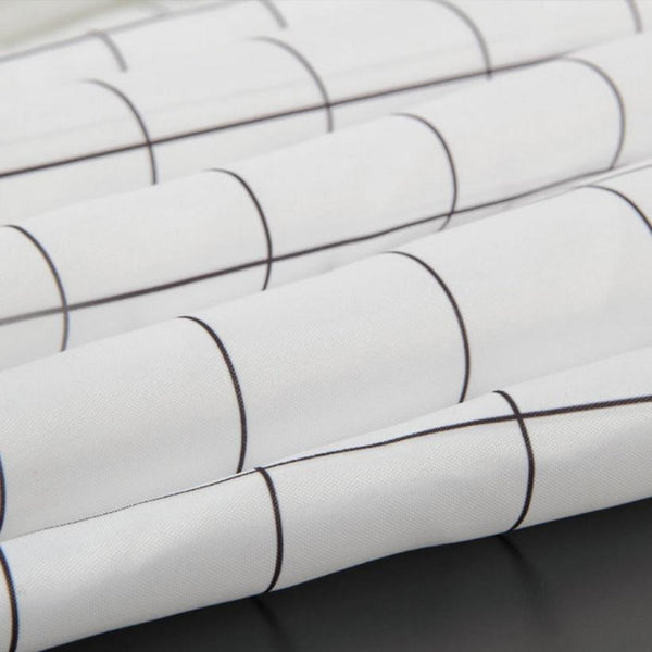 Simple Grid Shower Curtain Shower Curtains