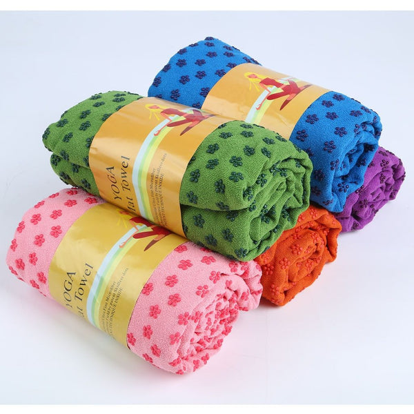 Soft Yoga Mat Non Slip Towel Pvc Floral Printed Fitness Equipment Gym Mats & Non Slip Towels