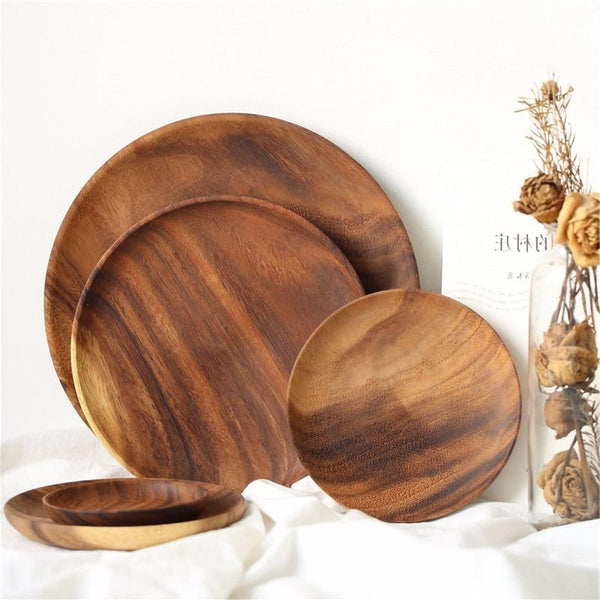 Acacia Dishes Natural Serving Plates