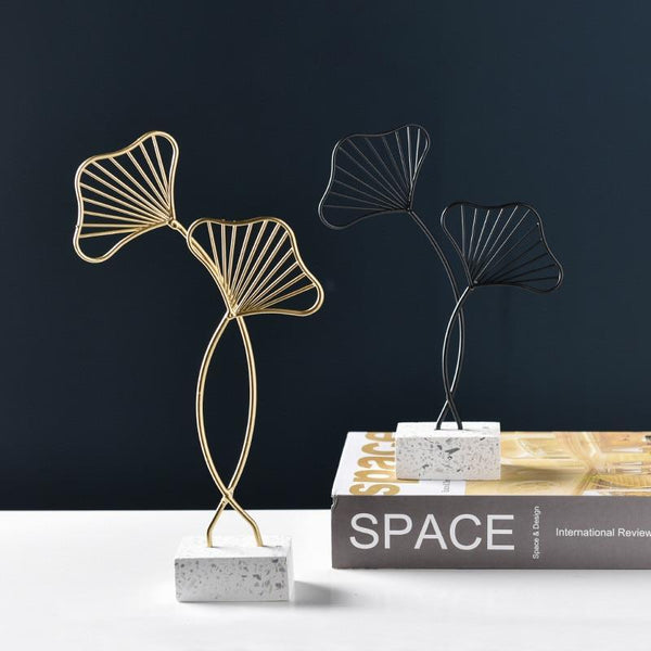 Gingko Leaves Sculpture Decor Sculptures & Figurines