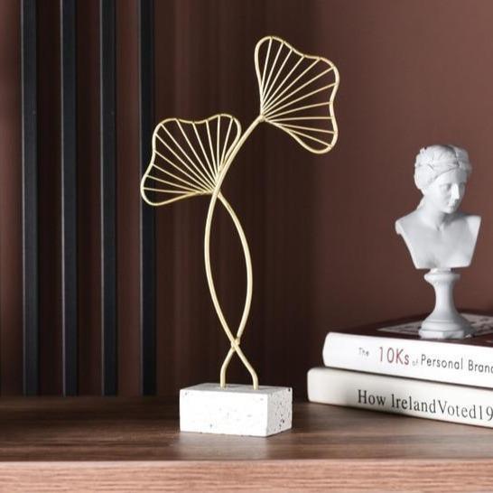 Gingko Leaves Sculpture Decor Sculptures & Figurines