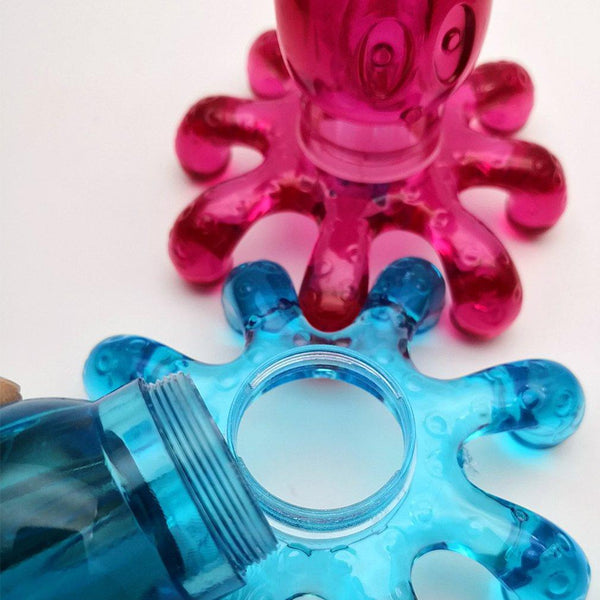 Pink Or Blue Handheld Back Head Octopus Massager Massagers