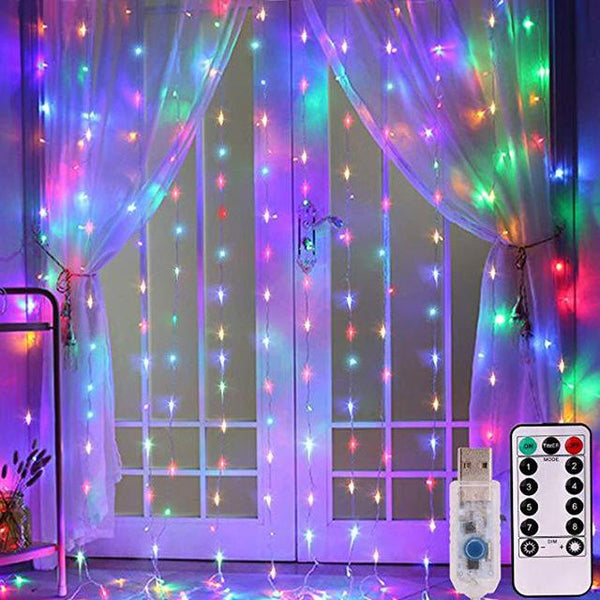 3M Led Colourful Rainbow Fairy Lights Curtain Usb Garland String String Lights