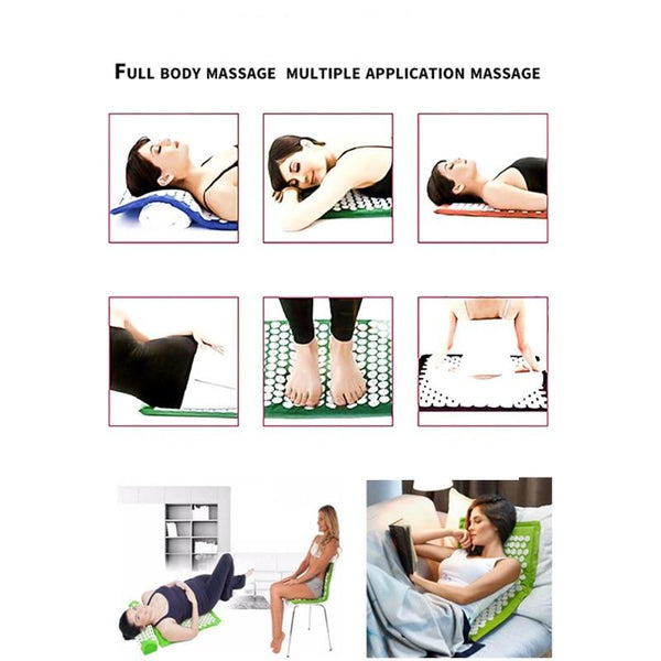 Lotus Acupressure Mat Cushion Pillow Yoga Stress Relief Relaxation F01 Massagers