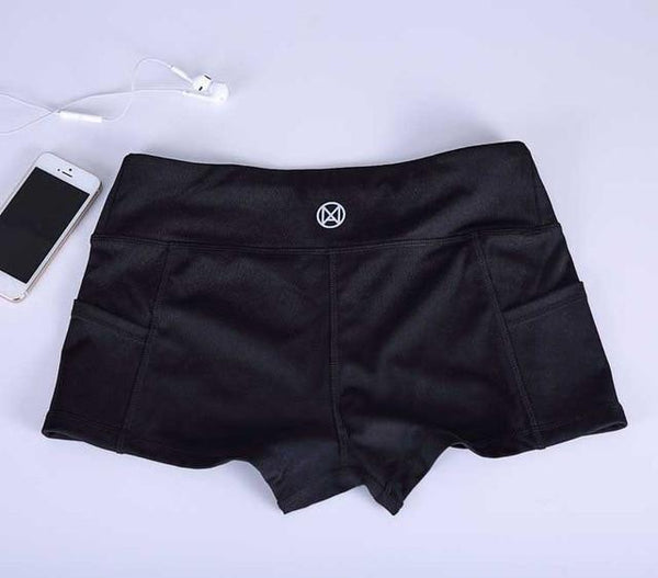 Pocket Yoga Shorts Women Gym Wear Spandex Pants Fitness Exercise Men's Shorts