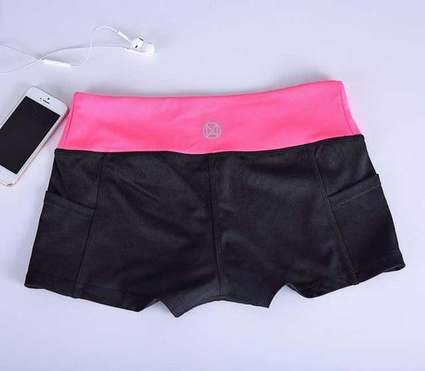 Pocket Yoga Shorts Women Gym Wear Spandex Pants Fitness Exercise Men's Shorts