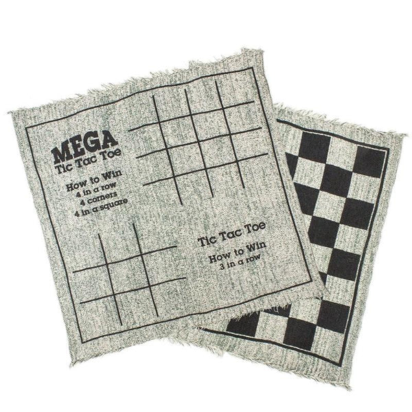 Giant 3 In 1 Checkers Mega Tic Tac Toe Reversible Rug Other Outdoor Toys