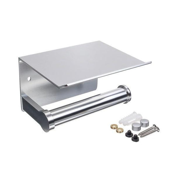 Metal Toilet Paper Holder With Shelf Bathroom Storage Toilet Paper Holders & Storage