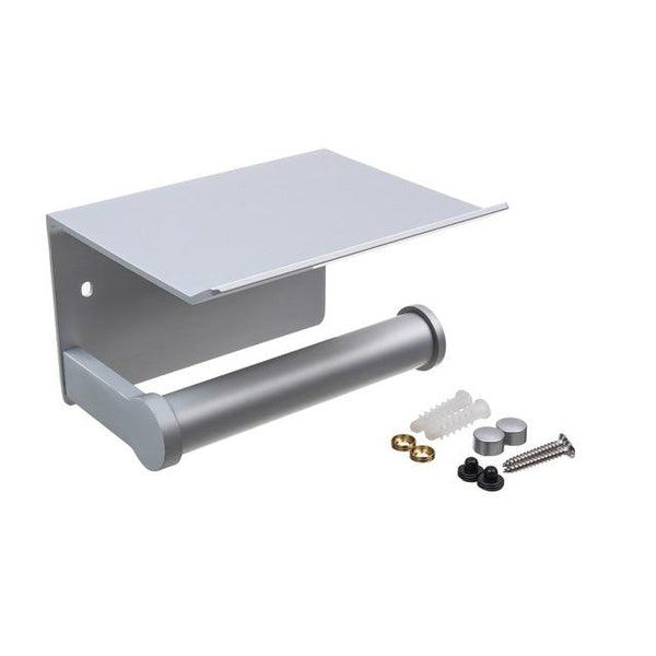 Metal Toilet Paper Holder With Shelf Bathroom Storage Toilet Paper Holders & Storage