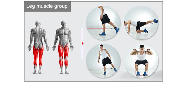 11 Pcs Pull Rope Latex Resistance Bands Body Fitness Equipment Exercise Gym Resistance Trainers