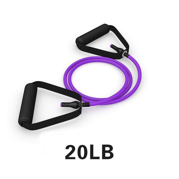 120Cm Yoga Pull Rope Elastic Resistance Bands Fitness Workout Resistance Trainers