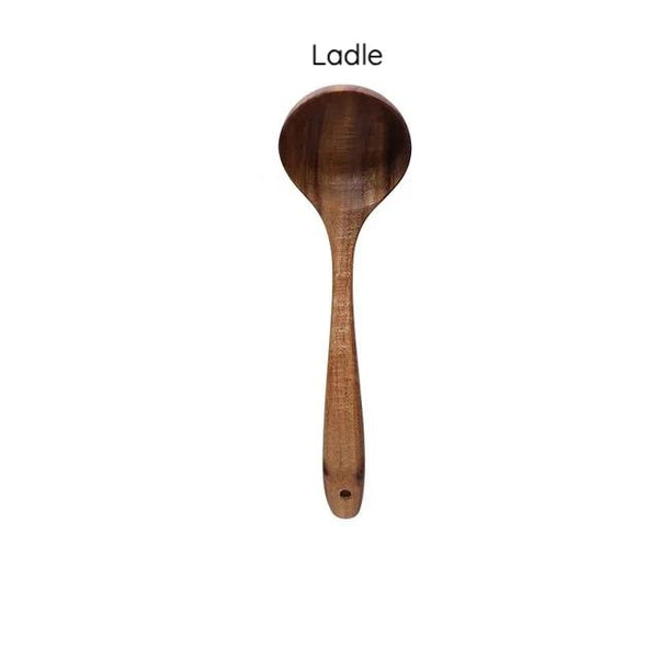 Rustic Country Teak Kitchen Tools Cooking Utensils