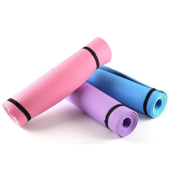 6Mm Eva Yoga Mat Fitness Pilates Gym Non Slip Exercise Purple Pink Blue Mats & Non Slip Towels